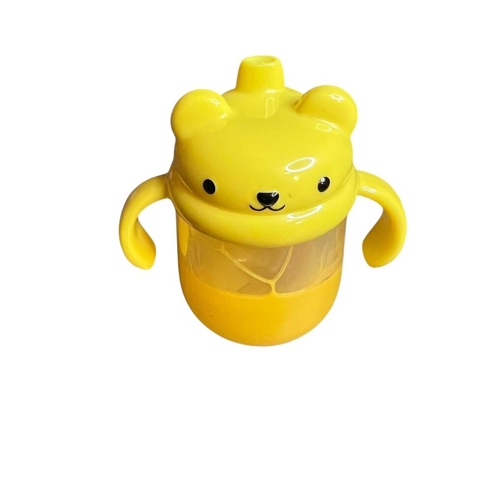 Jakks Pacific Yellow Bear Toddler Sippy Cup Dual Handle Training Cup